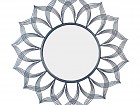 Espejo flor de metal