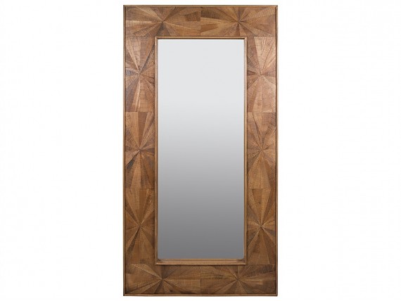 Espejo grande de madera maciza Rustik