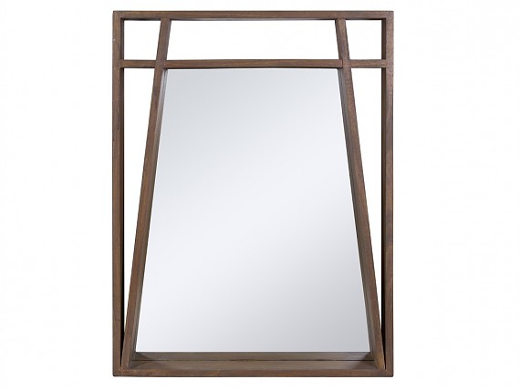 Espejo de madera de mindi Amara 70x90 cm