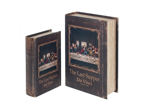 Set 2 cajas libro Da Vinci