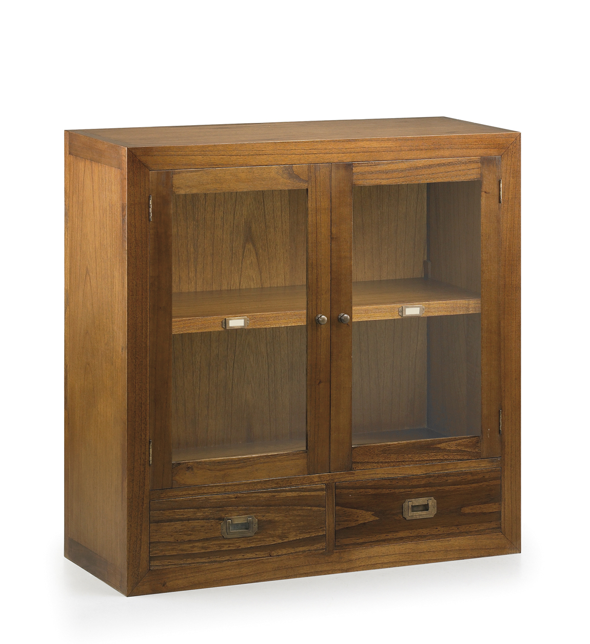 Vitrina pequeña con puertas y cajones