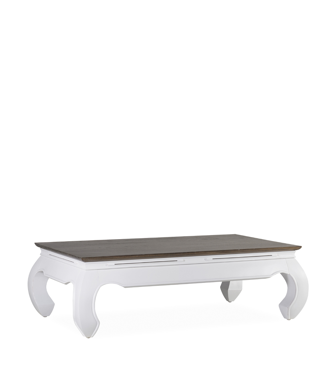 Mesa centro madera con patas Isabelinas