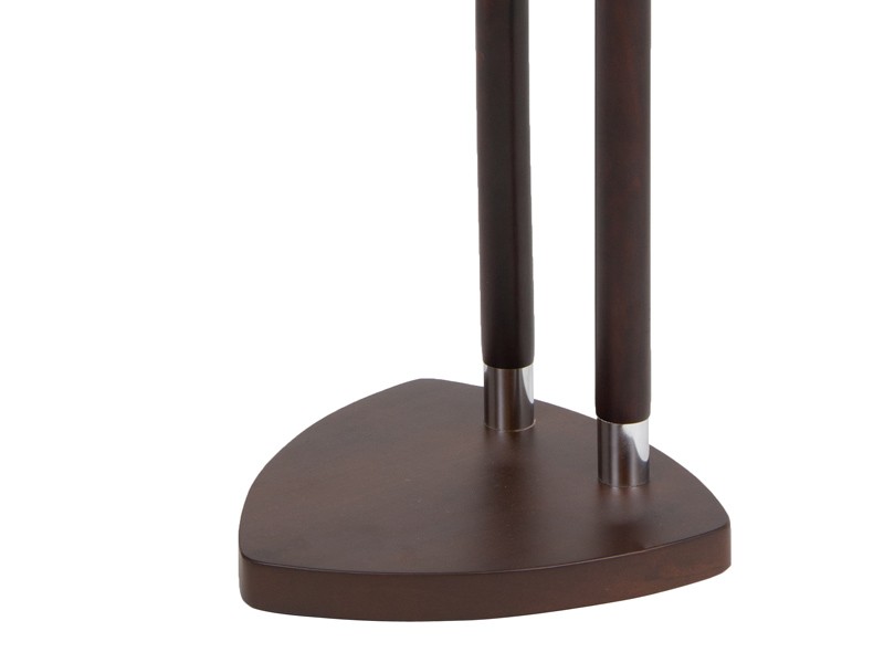 Toallero de pie en madera y cromo - Toalleros para baño