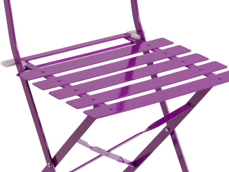 Silla plegable de metal - Sillas para terraza y jardín