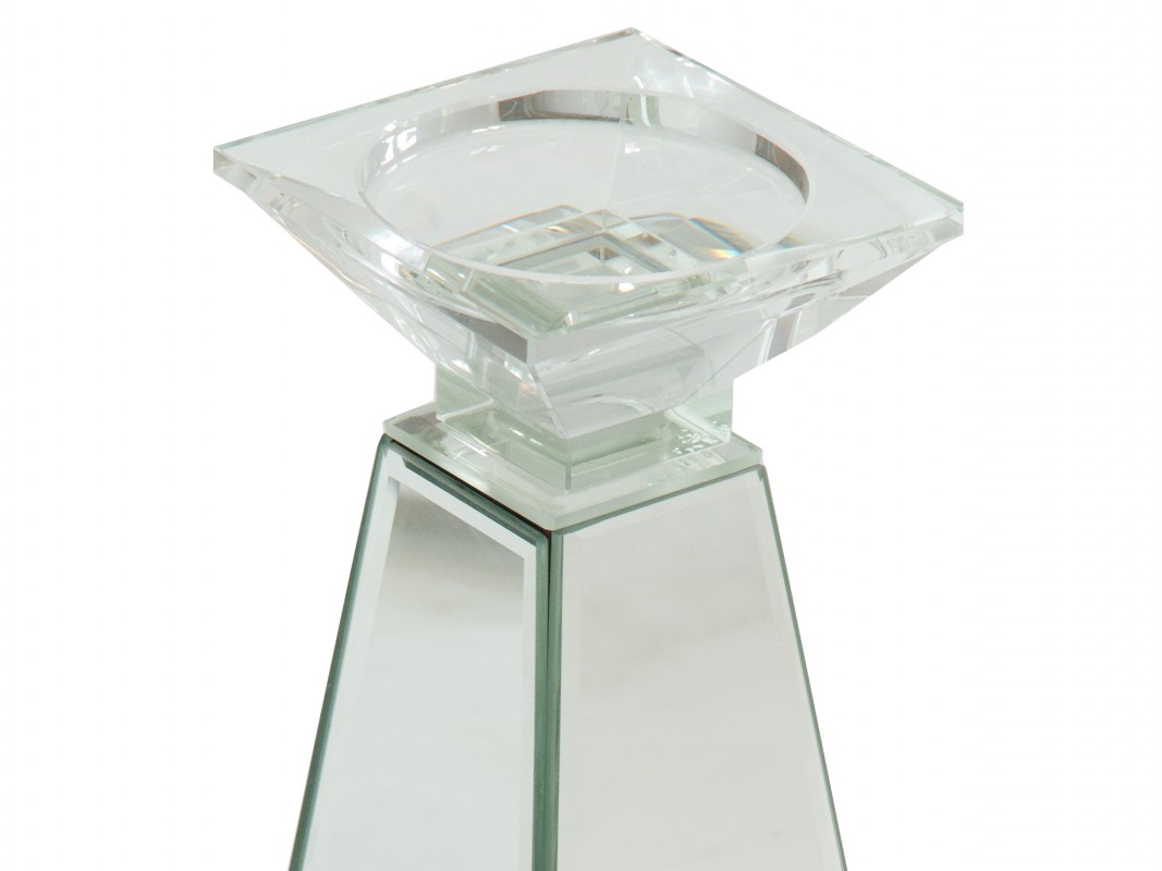 Candelabro de cristales espejo