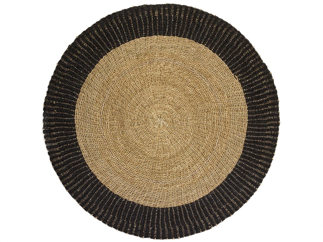 alfombra redonda crudo 100 cm de diametro
