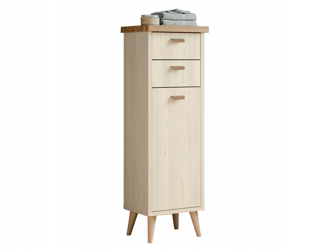 Mueble columna de baño Armario Estrecho para baño con 3