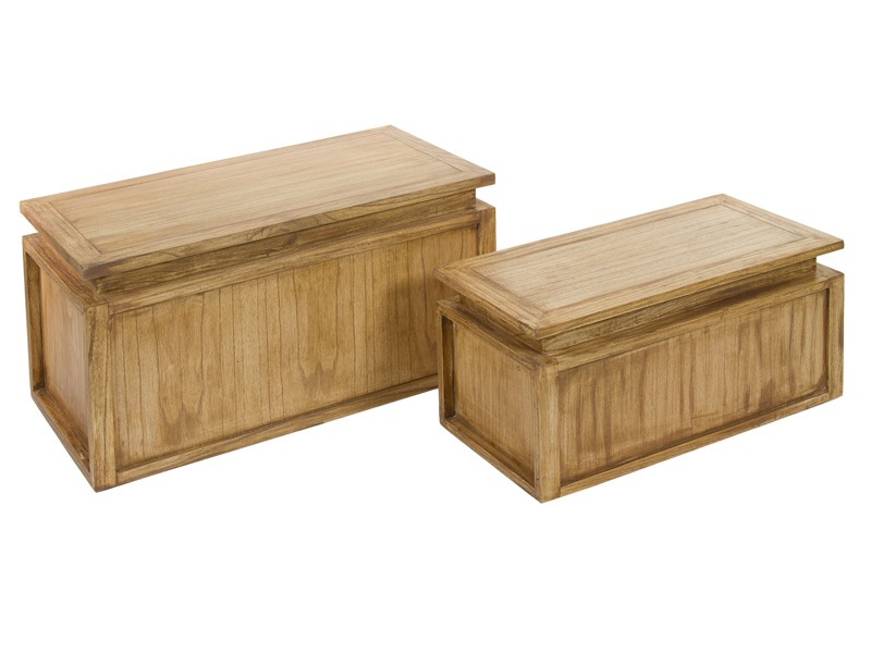 Arcones de madera de mindi envejecida Baules decoracion