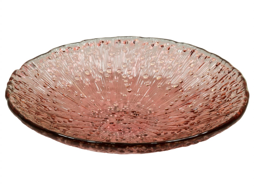 Centro mesa rústico rojo 42x42 cm