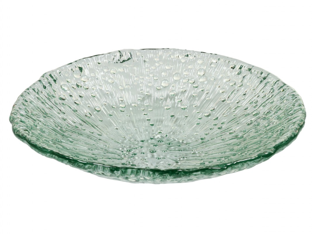 Centro mesa rústico transparente 42x42 cm