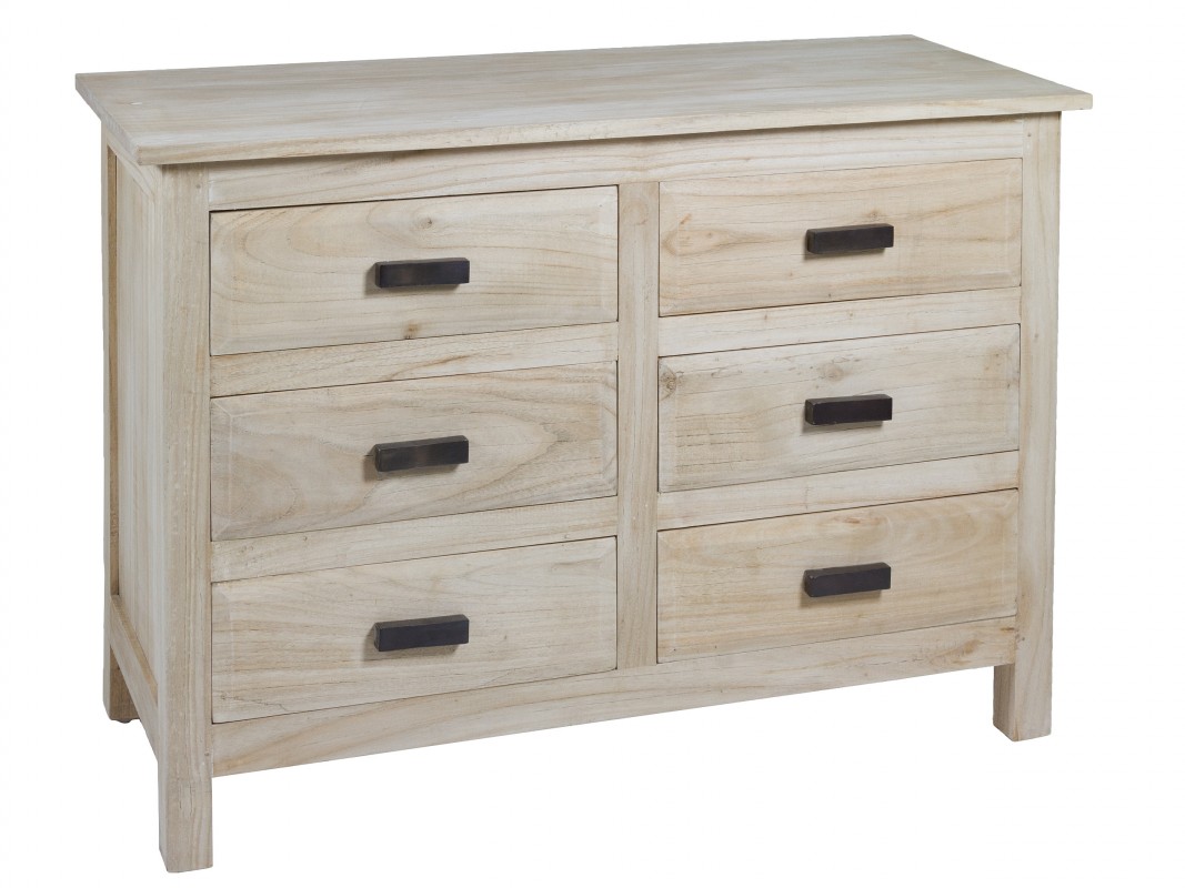 IDMarket Tavolino Da Salotto Rettangolare PHOENIX Con Cassetti - 100 Cm, Legno Effetto Invecchiato E Nero - 3