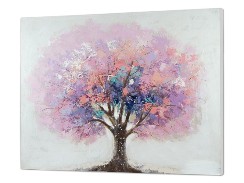 Cuadro árbol púrpura al óleo - Cuadros decorativos online