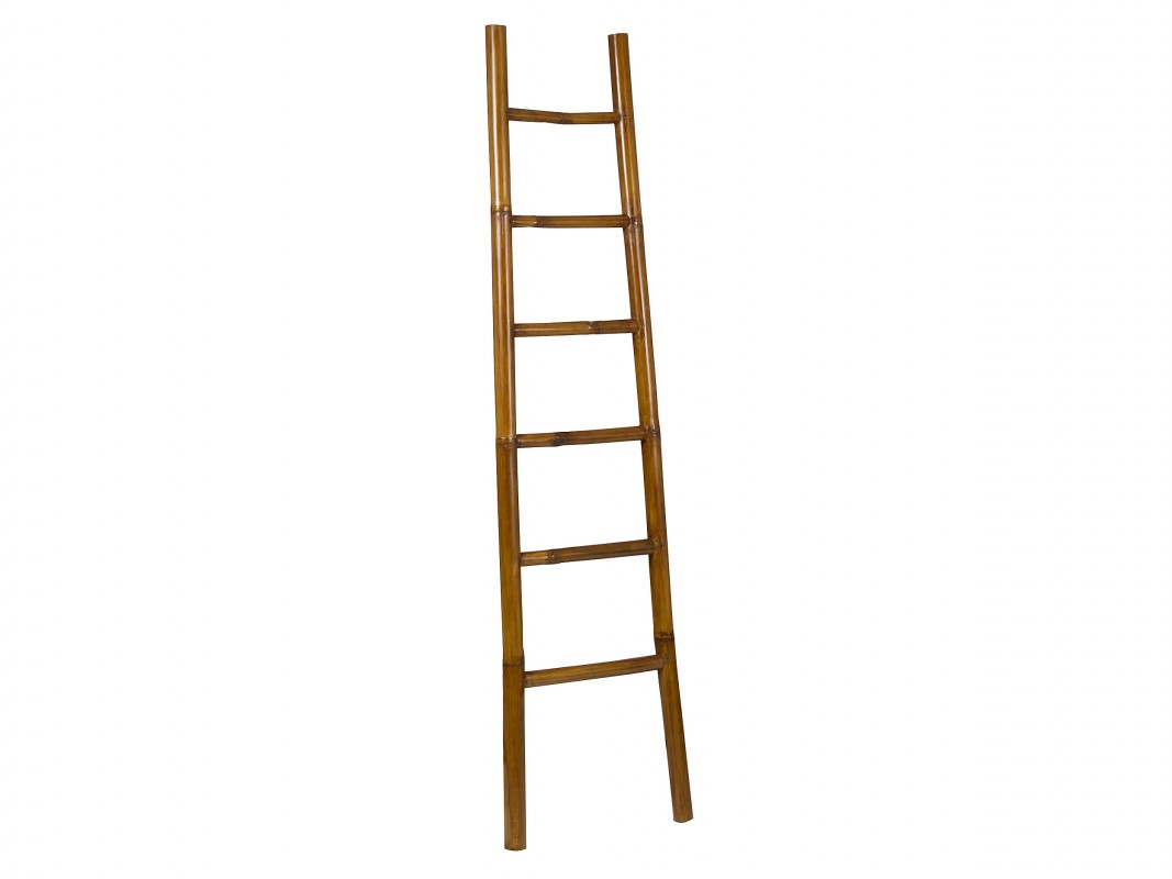 Escalera de bambú de 190 cm de altura y 50 cm de ancho — Cojines