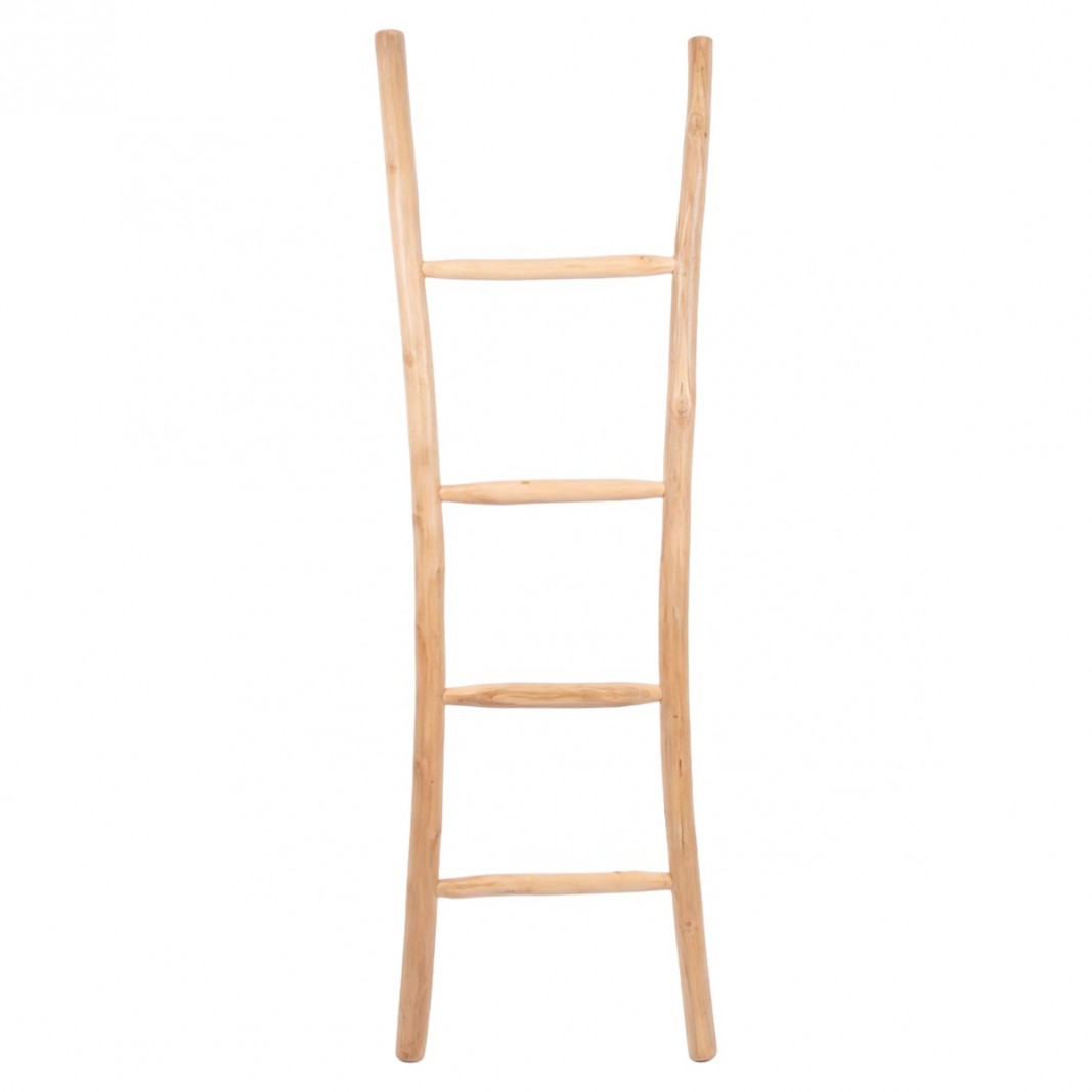 Escalera decorativa rústica madera de teka