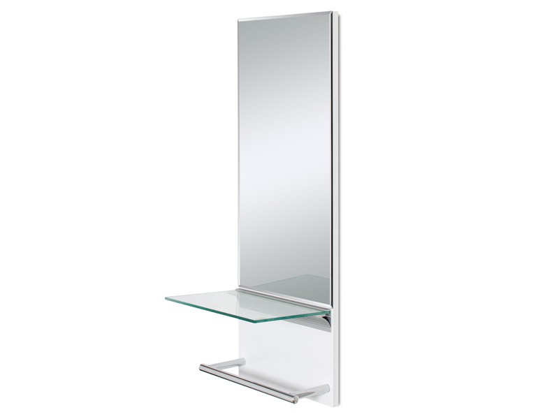 Espejo para el baño con estante y toallero Espejo para el baño con estante y toallero