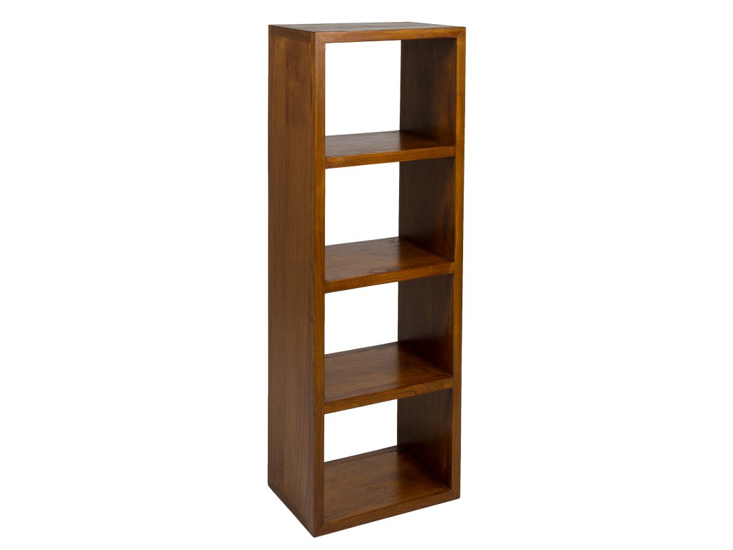 Mueble librería pequeño de madera de mindi