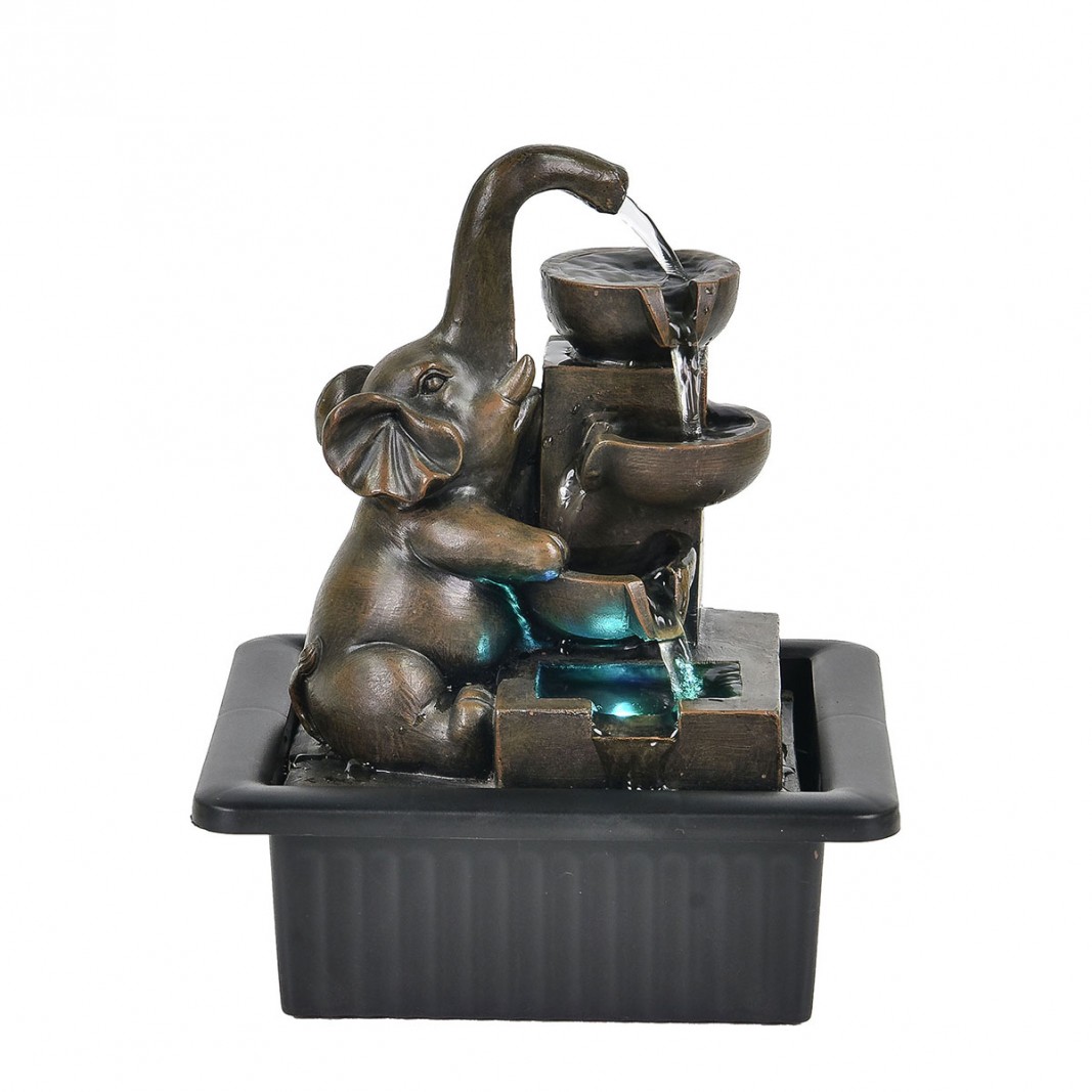 Comprar Figura decoración de elefante bronce en resina