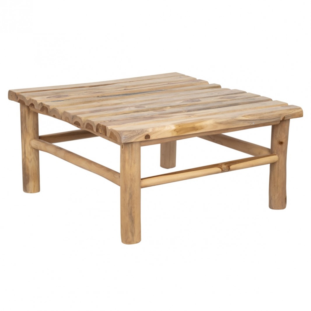 Mesa auxiliar 80x80 cm madera de teka