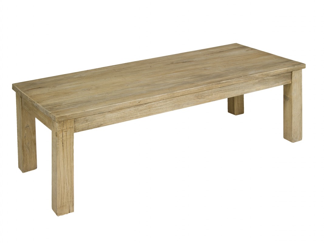 Mesa de centro barata de madera envejecida estilo rústico Mesas de centro baratas