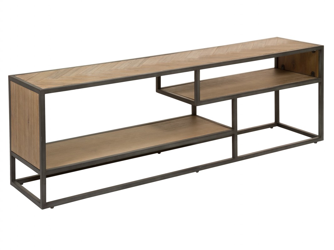 Mesa TV industrial madera con patas de Mueble de televisión