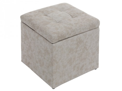 Puff tapizado cuadrado con baúl - Pufs venta online