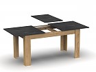 Mesa extensible combinada color roble y negro