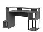 Mesa gamer combinada en madera y metal