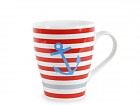 Tazas rojo y azul estilo marinero 370ml