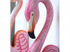 Flamingo rosa decorativo para pared de madera albasia