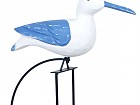 Figura gaviota oscilante de madera sobre peana