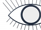 Espejo decorativo forma ojo de hierro negro
