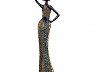Figura de mujer africana Masai de pie