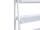 Estantería blanca de madera estilo nórdico