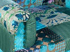 Sillón diseño clásico tapizado en patchwork y velodillo