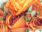 Ramo de flores artificial rosas naranja