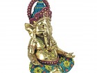 Figura decorativa Ganesha meditando