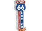 Letrero metal flecha Route 66 con luz led