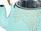 Tetera 1l de hierro colado azul y dorado