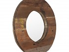 Espejo redondo rústico madera 60 cm