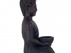 Estatua Buda sentado de arcilla efecto envejecido en bronce