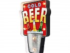 Letrero luminoso de pared cervezas frías