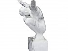 Figura decoración con brazos extendidos efecto mármol