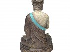 Candelabro resina con figura de Buda meditando