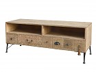 Mueble TV vintage de madera natural envejecida