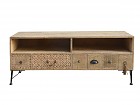 Mueble TV vintage de madera natural envejecida