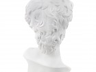 Busto David blanco y dorado