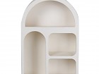 Estanteria pared forma curva