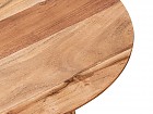 Mesita auxiliar redonda de madera 50cm
