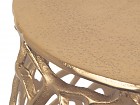 Taburete aluminio dorado 
