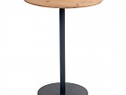 Set dos mesas madera Acacia tablero y pie redondos